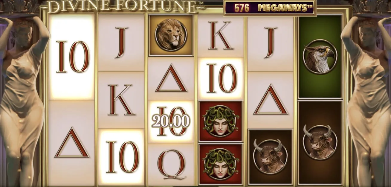 Machine à sous Divine Fortune sur Avabet — jackpots progressifs et mythologie grecque pour jouer en ligne